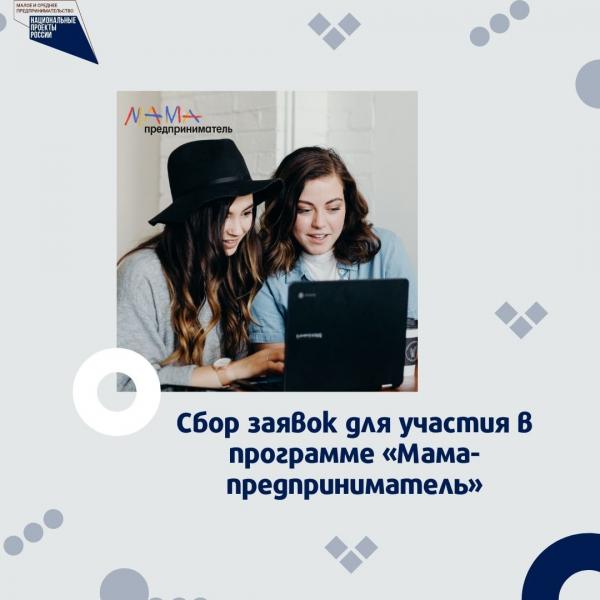 ​Сбор заявок для участия в программе "Мама - предприниматель" 